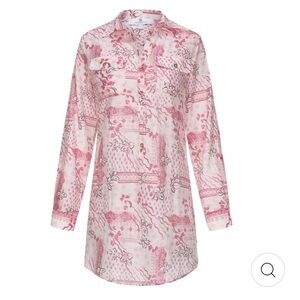 Brittany Plum Pink Graffiti Tunic